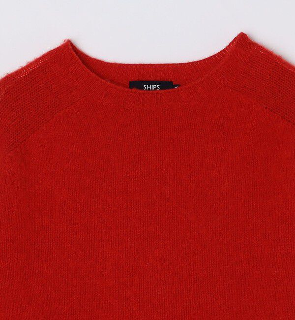 SHIPS「【SHIPS別注】HARLEY OF SCOTLAND:ウォッシャブル シャギー クルーネックニット」|ニット・セーター|