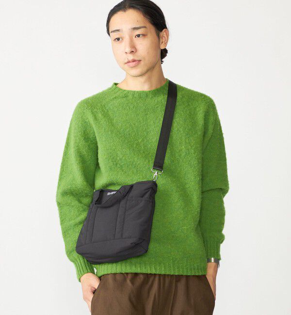 SHIPS「【SHIPS別注】HARLEY OF SCOTLAND:ウォッシャブル シャギー クルーネックニット」|ニット・セーター|グリーン