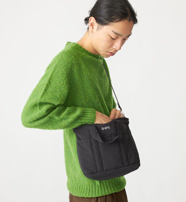 SHIPS「【SHIPS別注】HARLEY OF SCOTLAND:ウォッシャブル シャギー クルーネックニット」|ニット・セーター|