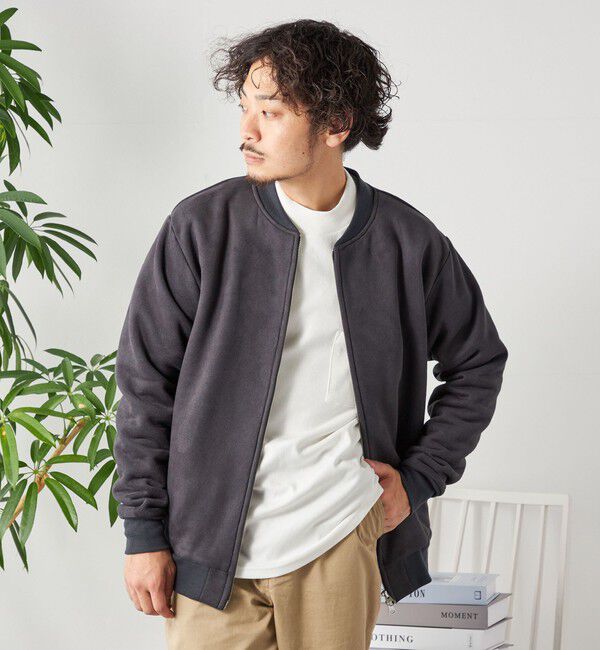 SHIPS any「SHIPS any: 〈洗濯機可能〉フェイクスエード (ポリエステル) ジップ ブルゾン 23AW◇」|ブルゾン・スタジャン|
