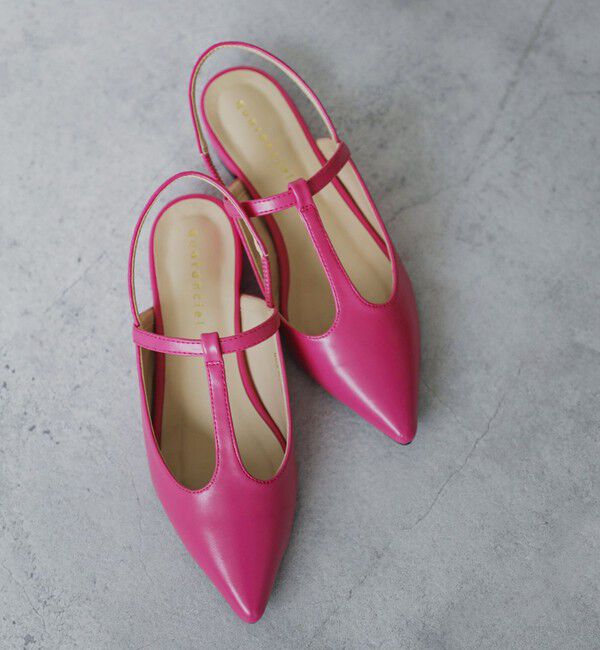 quaranciel「quaranciel: Tストラップ ポインテッド パンプス」|パンプス|