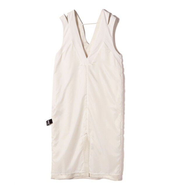 SHIPS for women「ダブル サテン Vネック Iライン ワンピース」|ワンピース|