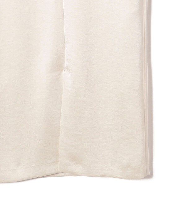 SHIPS for women「ダブル サテン Vネック Iライン ワンピース」|ワンピース|