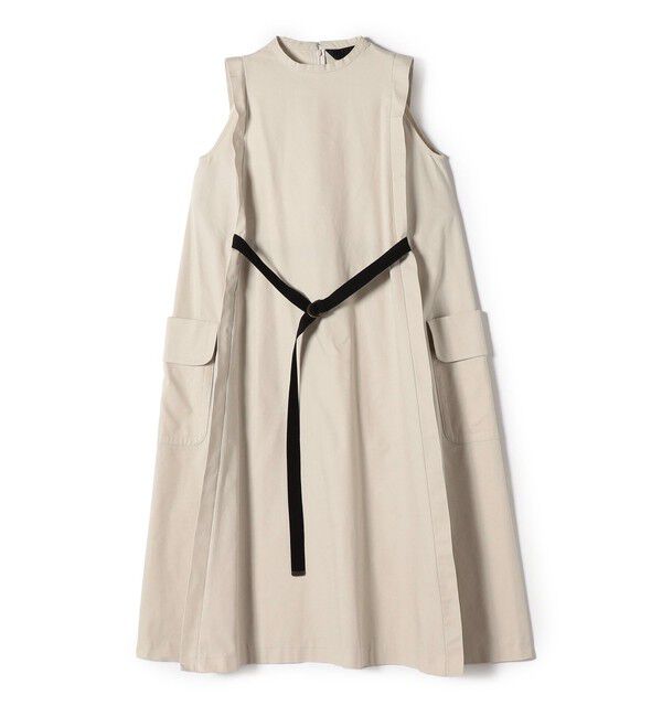 SHIPS for women「【SHIPS別注】Nell:オックス ベルテッド ワンピース」|ワンピース|ベージュ