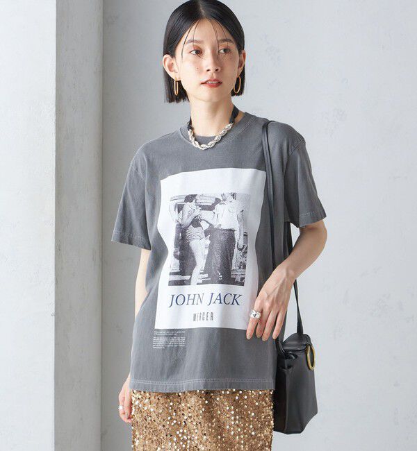 SHIPS for women「J.J.MERCER:〈洗濯機可能〉プリント TEE」|Tシャツ・カットソー|