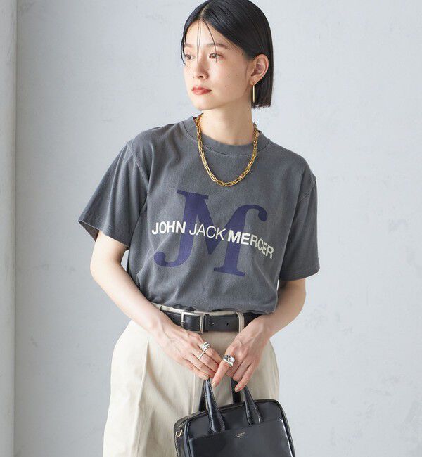 SHIPS for women「J.J.MERCER:〈洗濯機可能〉プリント TEE」|Tシャツ・カットソー|