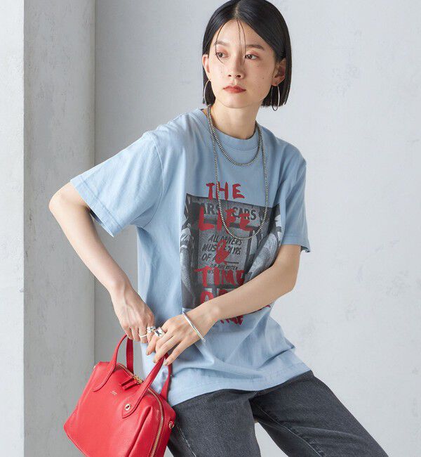 SHIPS for women「J.J.MERCER:〈洗濯機可能〉プリント TEE」|Tシャツ・カットソー|