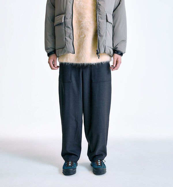 SHIPS「City Ambient Products: ウールライク ベイカー パンツ (セットアップ対応)」|その他|チャコールグレー