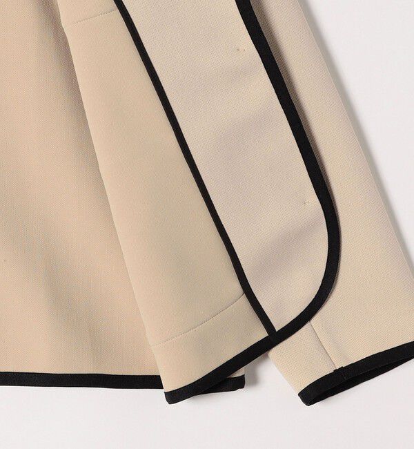 SHIPS any「SHIPS any: ダブル ジャージー パイピング ジャケット［NAVY BLUE］」|ノーカラージャケット|