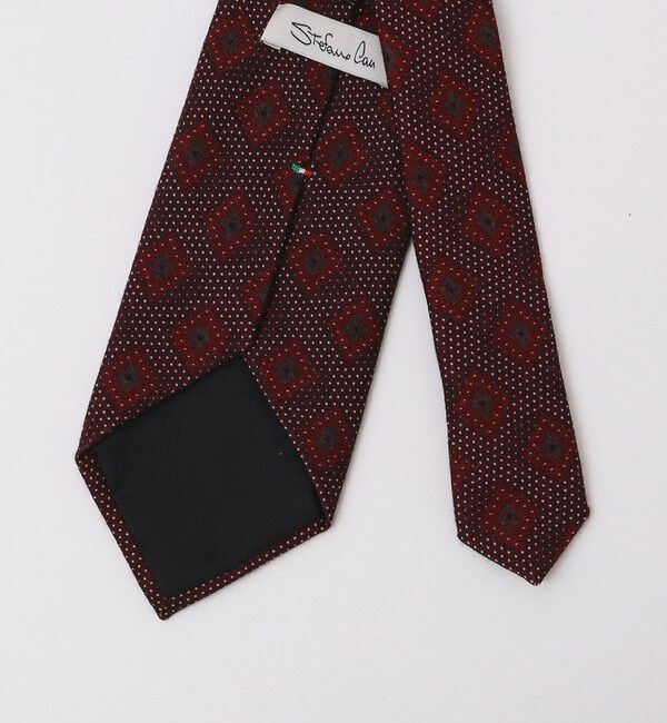 SHIPS「【SHIPS別注】Stefano Cau:ウール プリント ドット コモン ネクタイ」|ネクタイ・蝶ネクタイ|