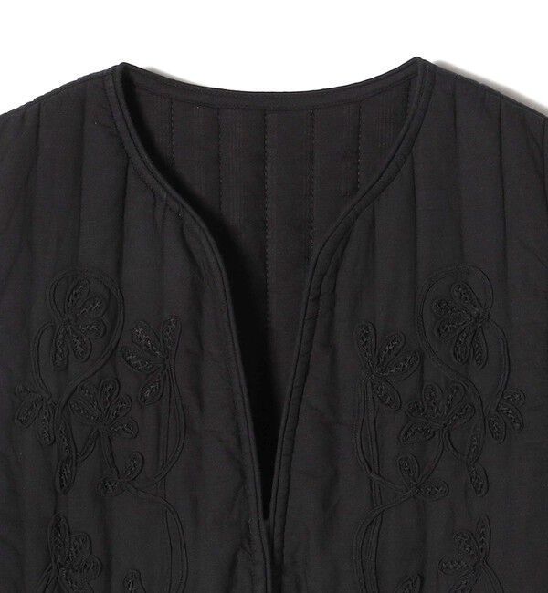 SHIPS for women「Fanaka:〈手洗い可能〉リバーシブル 刺繍 ベスト」|ベスト・ジレ|