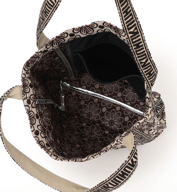 SHIPS for women「【SHIPS別注】UHURU:ロゴ ハンドル ジャカード トート」|トートバッグ|