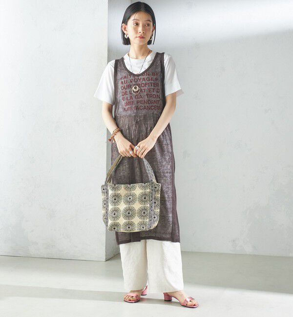 SHIPS for women「【SHIPS別注】UHURU:ロゴ ハンドル ジャカード トート」|トートバッグ|