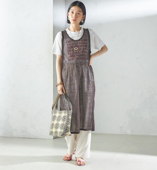 SHIPS for women「【SHIPS別注】UHURU:ロゴ ハンドル ジャカード トート」|トートバッグ|