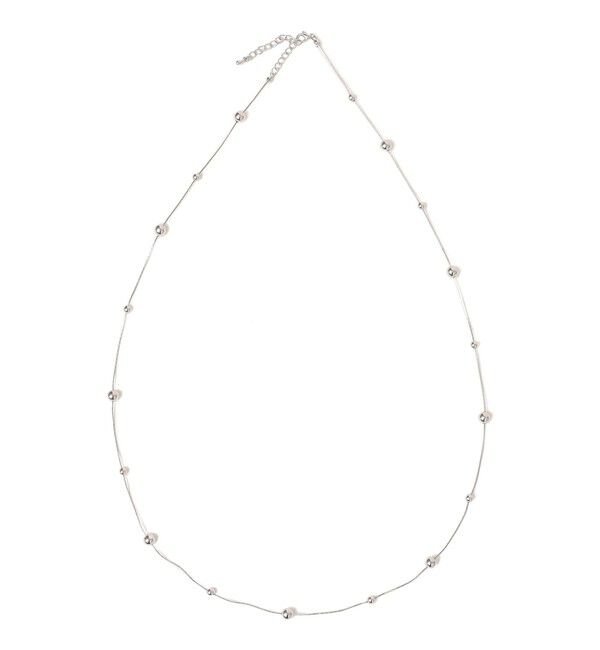 SHIPS Colors 「SHIPS Colors:メタルボール ポイント ネックレス」|ネックレス|シルバー