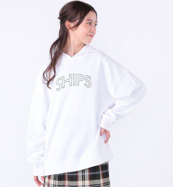 SHIPS KIDS「【WEB限定】SHIPS KIDS:100～160cm / SHIPS ラウンド ロゴ パーカ」|パーカー|