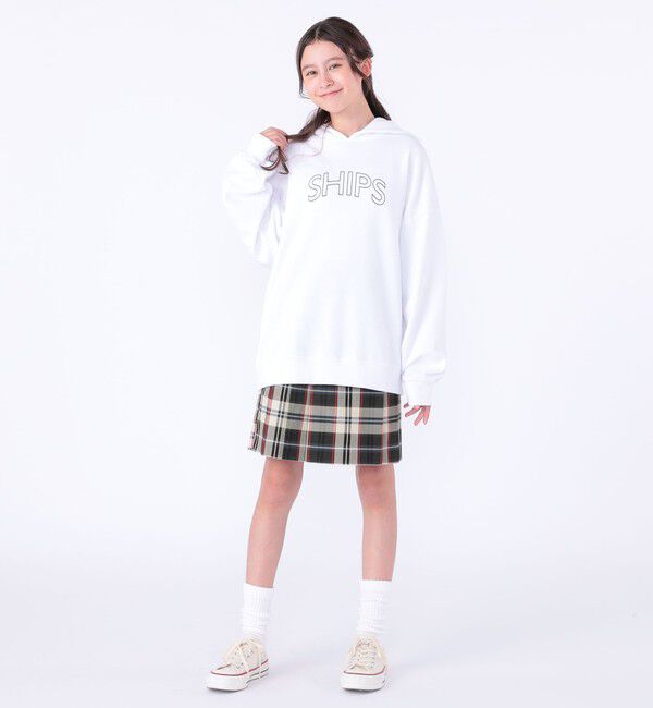 SHIPS KIDS「【WEB限定】SHIPS KIDS:100～160cm / SHIPS ラウンド ロゴ パーカ」|パーカー|