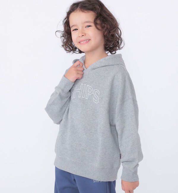SHIPS KIDS「【WEB限定】SHIPS KIDS:100～160cm / SHIPS ラウンド ロゴ パーカ」|パーカー|