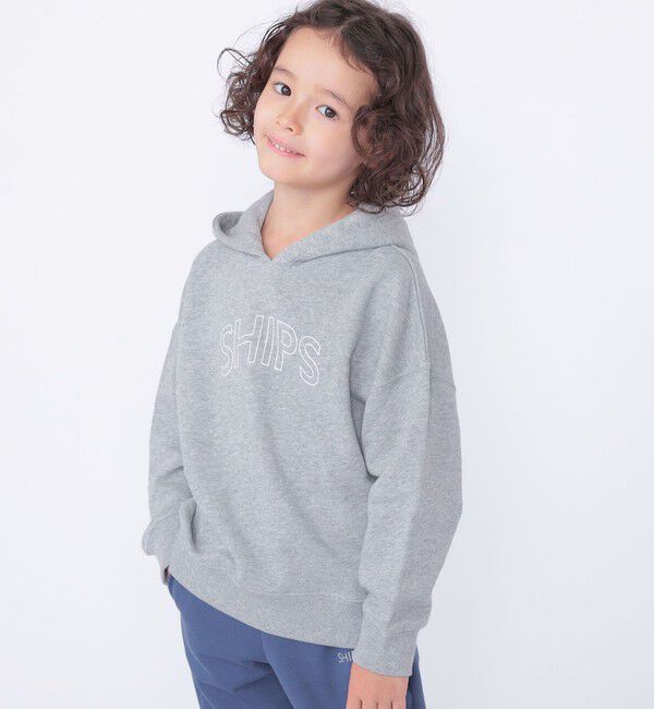 SHIPS KIDS「【WEB限定】SHIPS KIDS:100～160cm / SHIPS ラウンド ロゴ パーカ」|パーカー|
