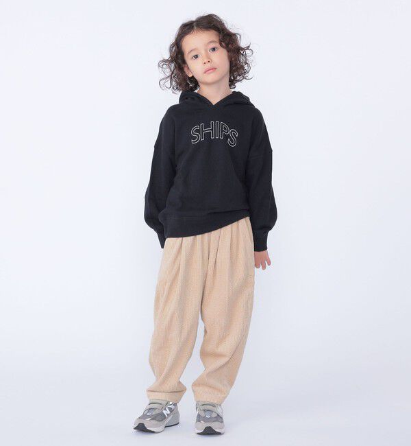SHIPS KIDS「【WEB限定】SHIPS KIDS:100～160cm / SHIPS ラウンド ロゴ パーカ」|パーカー|