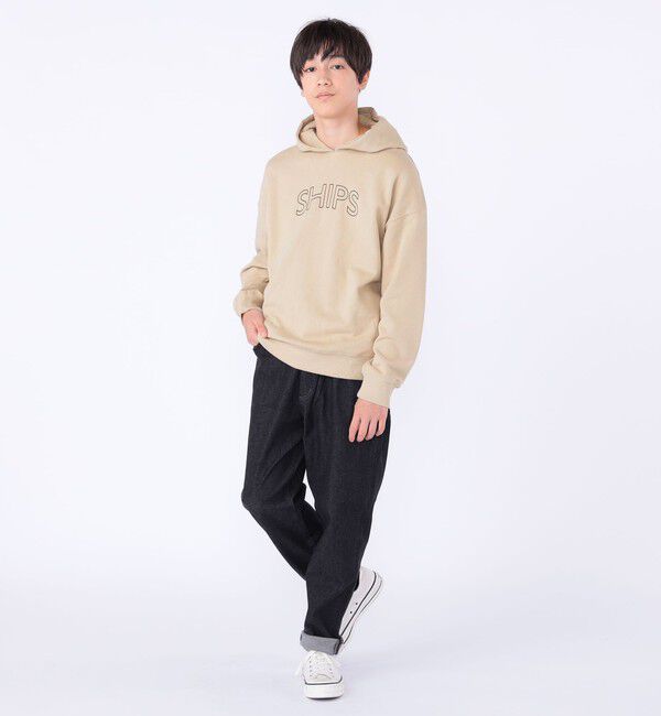 SHIPS KIDS「【WEB限定】SHIPS KIDS:100～160cm / SHIPS ラウンド ロゴ パーカ」|パーカー|