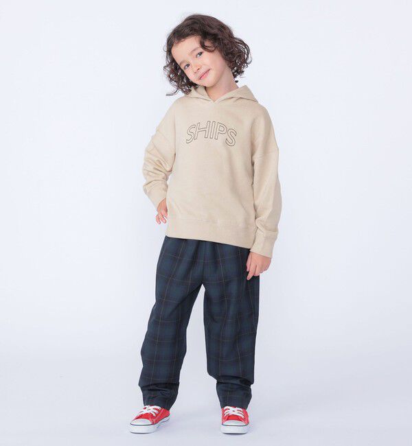 SHIPS KIDS「【WEB限定】SHIPS KIDS:100～160cm / SHIPS ラウンド ロゴ パーカ」|パーカー|