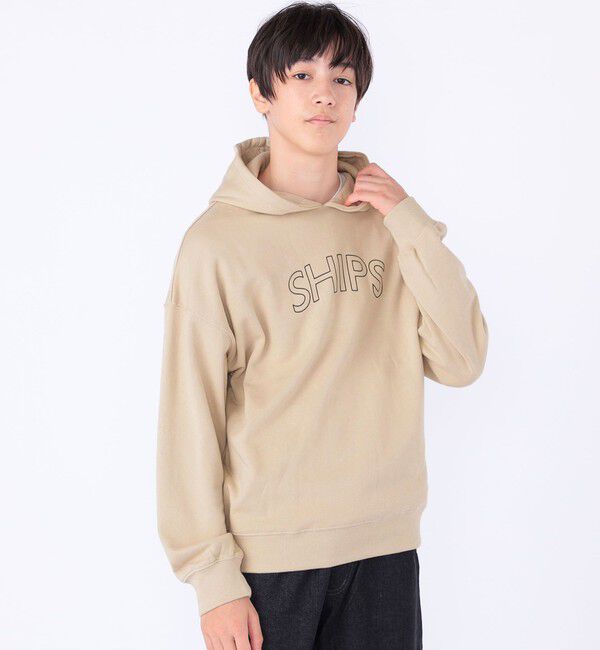 SHIPS KIDS「【WEB限定】SHIPS KIDS:100～160cm / SHIPS ラウンド ロゴ パーカ」|パーカー|