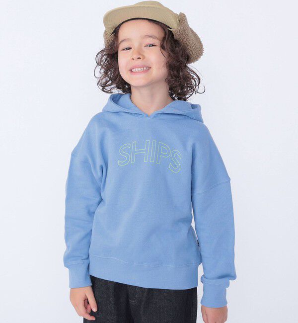 SHIPS KIDS「【WEB限定】SHIPS KIDS:100～160cm / SHIPS ラウンド ロゴ パーカ」|パーカー|