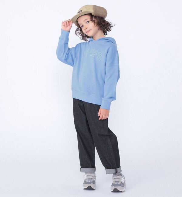 SHIPS KIDS「【WEB限定】SHIPS KIDS:100～160cm / SHIPS ラウンド ロゴ パーカ」|パーカー|