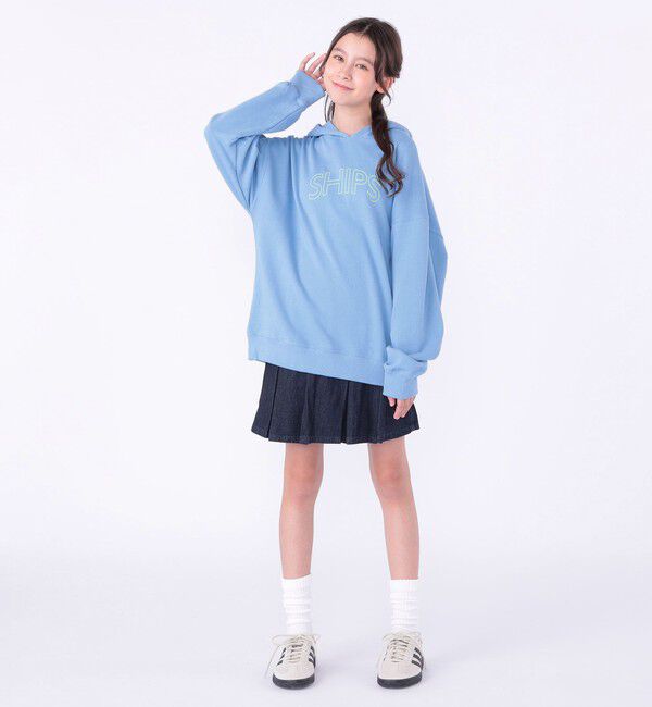 SHIPS KIDS「【WEB限定】SHIPS KIDS:100～160cm / SHIPS ラウンド ロゴ パーカ」|パーカー|