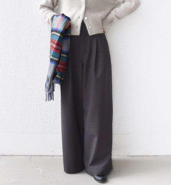 SHIPS for women「〈洗濯機可能〉ウールライク ポケット デザイン ワイド パンツ」|その他|