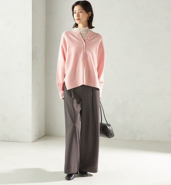 SHIPS for women「〈洗濯機可能〉ウールライク ポケット デザイン ワイド パンツ」|その他|
