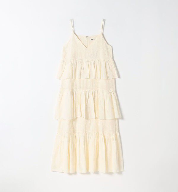 SHIPS any「bon_meur:〈洗濯機可能〉ロゴ エンブロイダリー ティアード キャミ ワンピース」|ワンピース|