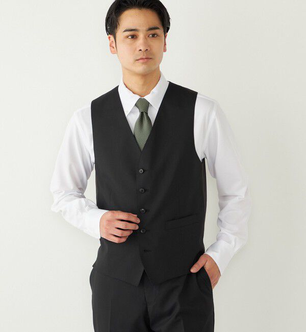 SHIPS Colors 「SHIPS Colors:〈洗濯機可能〉T/W スーツ ベスト(セットアップ対応可能)」|ベスト・ジレ|