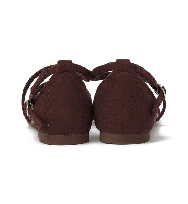 SHIPS any「《予約》【SHIPS any別注】eblouna: アンクル クロス ナロー コード サンダル」|サンダル|