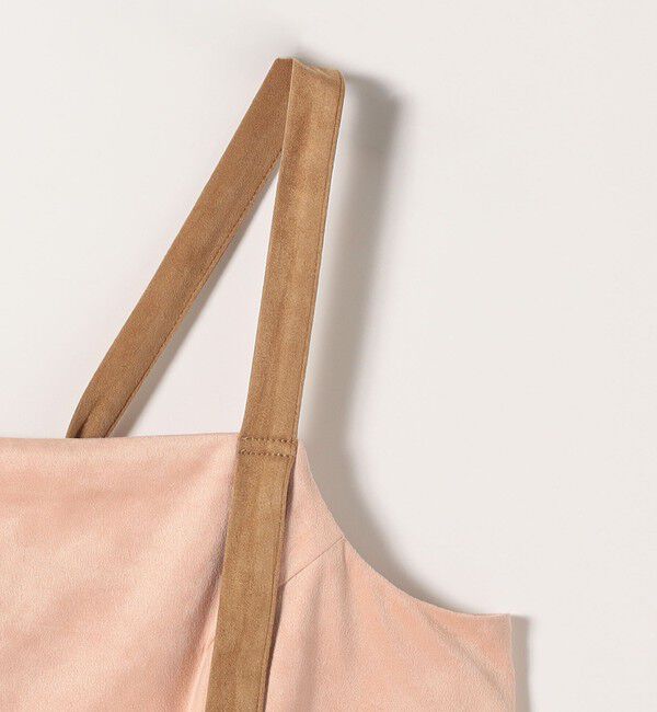 SHIPS any「SHIPS any:〈洗濯機可能〉ポリエステル スエード バイカラー ビスチェ」|ベスト・ジレ|