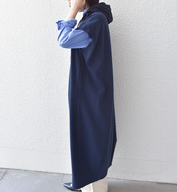 SHIPS Colors 「《予約》SHIPS Colors:〈手洗い可能〉異素材 フーディー ワンピース◆」|ワンピース|