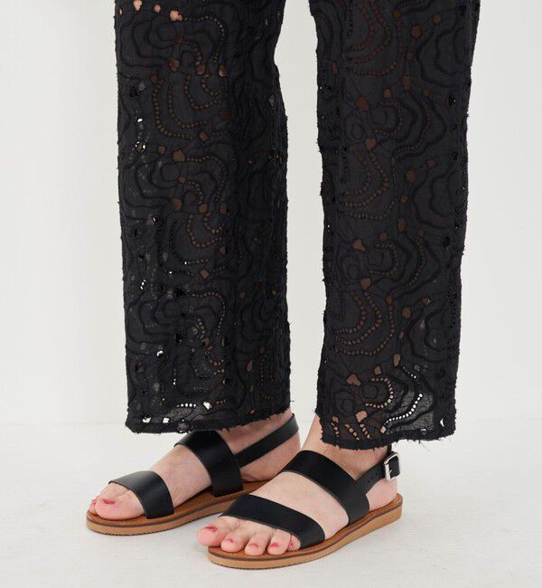 GALERIE VIE「オイスターエンブロイダリー イージーストレートパンツ」|その他|