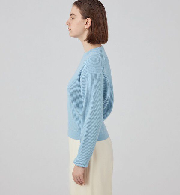 Ballsey「ウールポリエステルストレッチリブ クルーネックプルオーバー」|ニット・セーター|