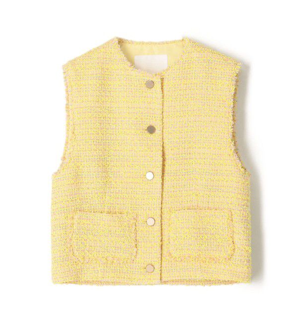Ballsey「Star fruit ショートジレ」|ベスト・ジレ|22 イエロー系