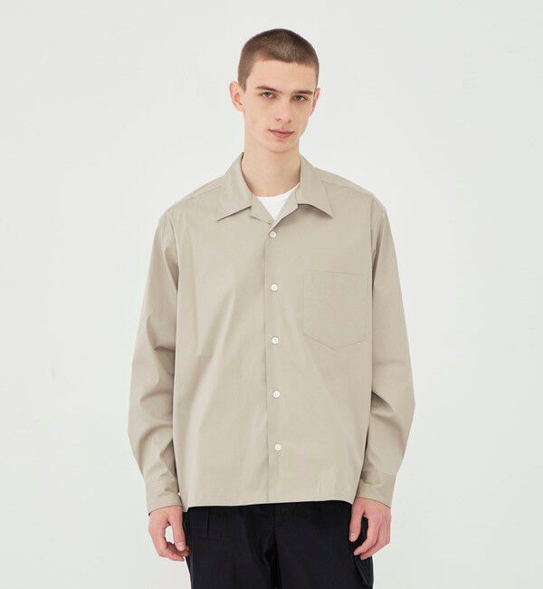 GALERIE VIE「ストレッチタイプライター オープンカラーシャツ」|シャツ・ブラウス|