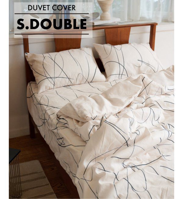 journal standard Furniture「WEATHER LINES DUVET COVER S.D　掛け布団カバー セミダブル」|その他|ナチュラル