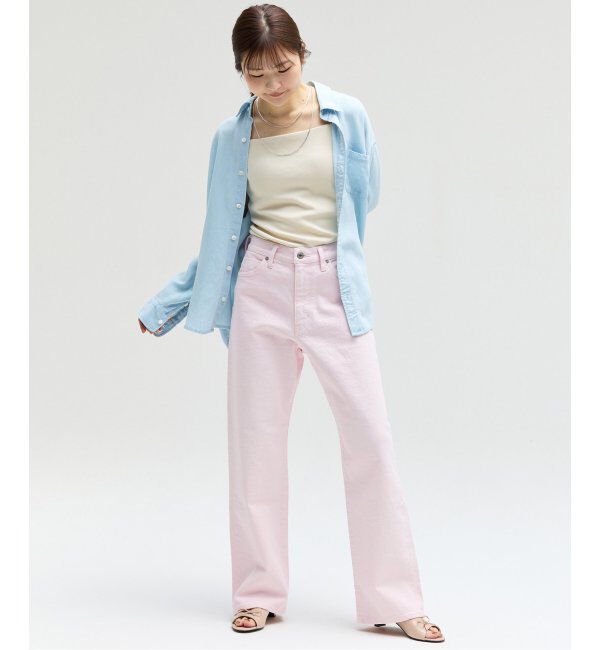 SLOBE IENA「《一部店舗・WEB限定カラーあり/追加5》LE DENIM ストレートパンツ」|デニム|