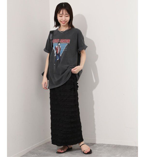 SLOBE IENA「《追加》フリルカットソータイトスカート」|スカート|