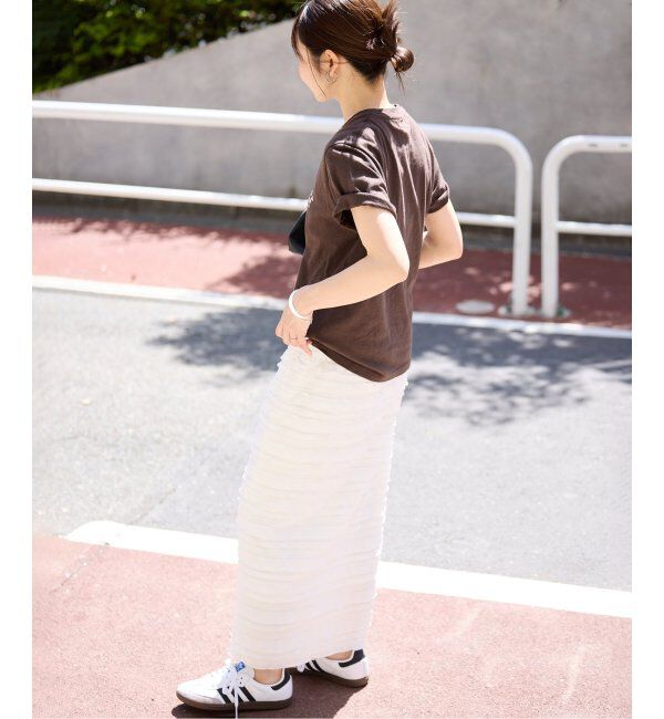 SLOBE IENA「《追加》フリルカットソータイトスカート」|スカート|