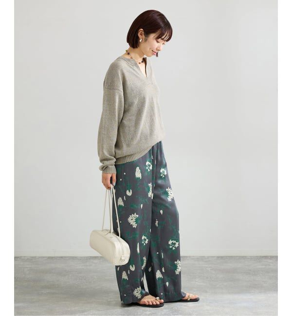 IENA「Deveauxボタニカルフラワープリントパンツ」|その他|