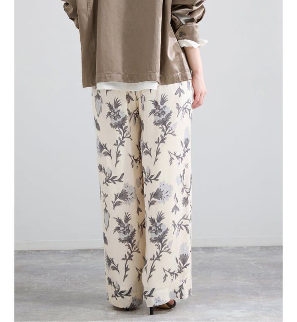 IENA「Deveauxボタニカルフラワープリントパンツ」|その他|