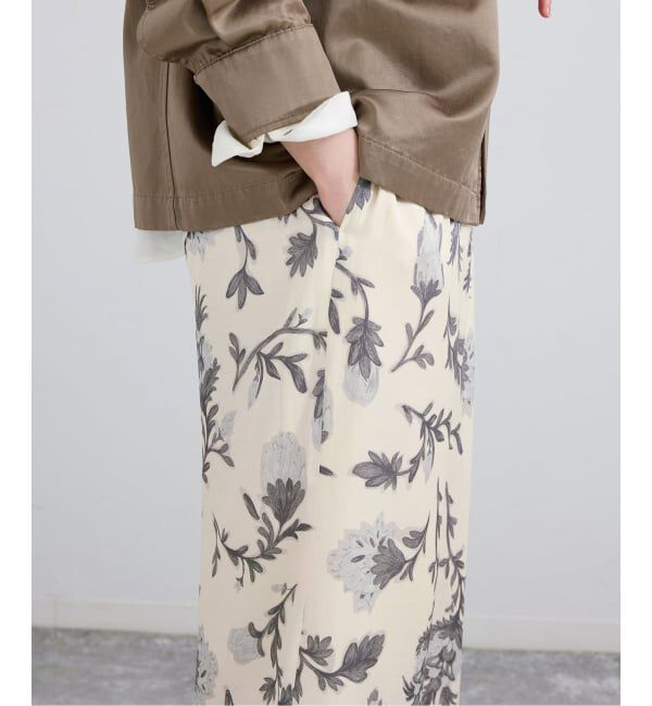 IENA「Deveauxボタニカルフラワープリントパンツ」|その他|