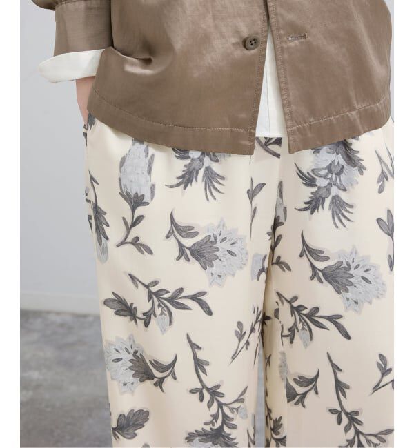 IENA「Deveauxボタニカルフラワープリントパンツ」|その他|