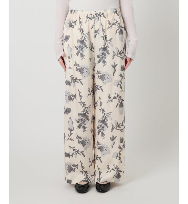 IENA「Deveauxボタニカルフラワープリントパンツ」|その他|